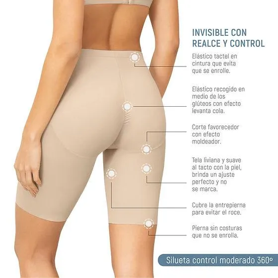 PANTY CICLISTA LEVANTA COLA UP360 · 110001 · Blanco