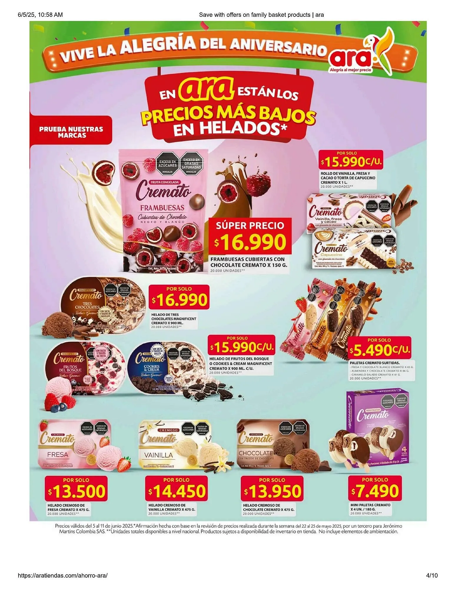 Catalogo de Catálogo Ara 5 de junio al 11 de junio 2025 - Pag 4