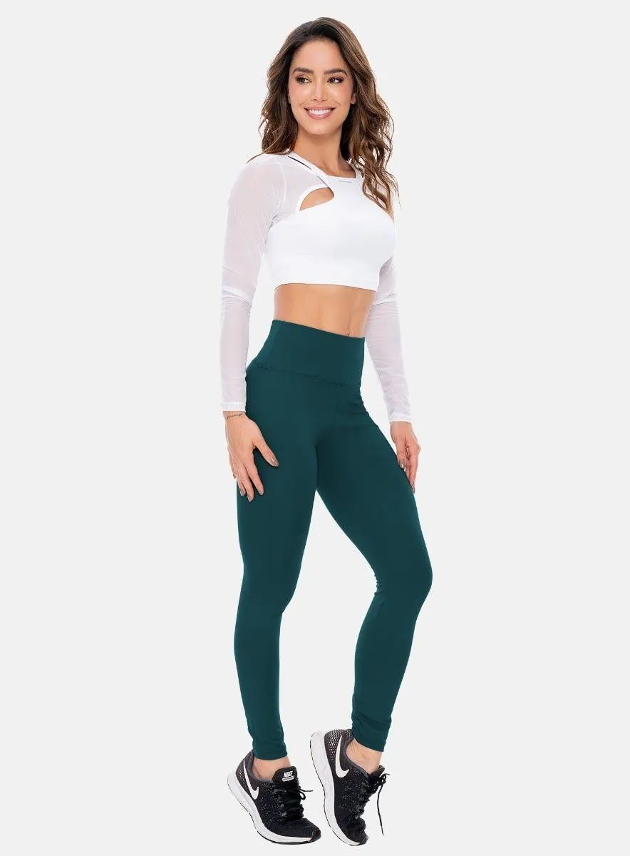 LEGGINS DEPORTIVO MUJER NYLON BASICO PRETINA ALTA TALLA ÚNICA PRECIO ESPECIAL