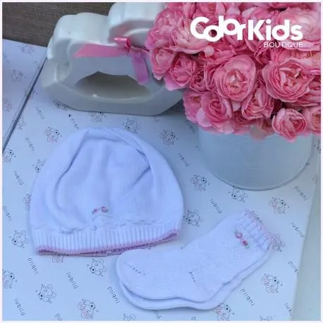 SET DE GORRO + MEDIAS NIÑA REF 9655