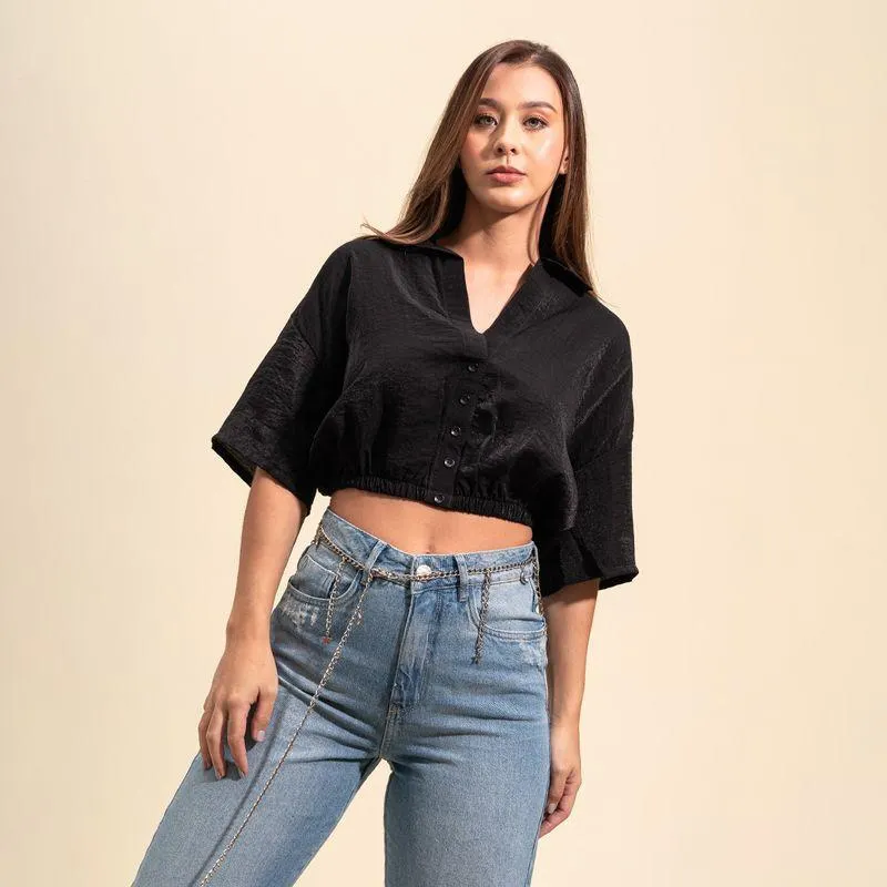 Camisa Amplia Corta Manga Corta Wave