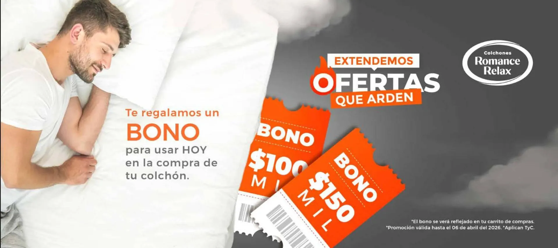 Catalogo de Catálogo Colchones Romance Relax 30 de marzo al 6 de abril 2026 - Pag 1