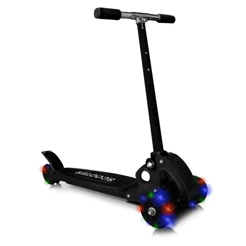 Patineta Monopatin Scooter Patines Bicicleta negra