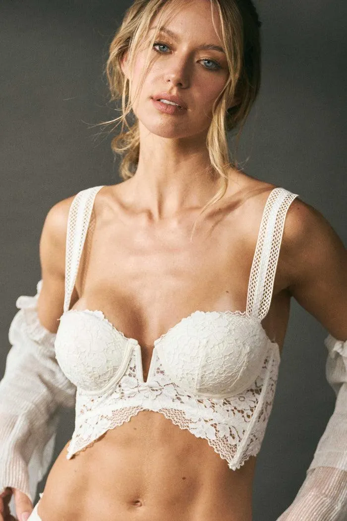 BUSTIER ELLIPSE ROMÁNTICO CON COPA Y ARO CONEXIÓN CULTURA CRUDO