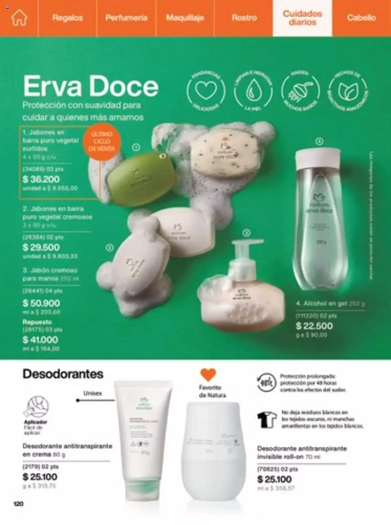 Catalogo de Natura - C14 Nueva Bruma Hidra Fix y Primer Facial FPS 40 1 de octubre al 31 de diciembre 2023 - Pag 120