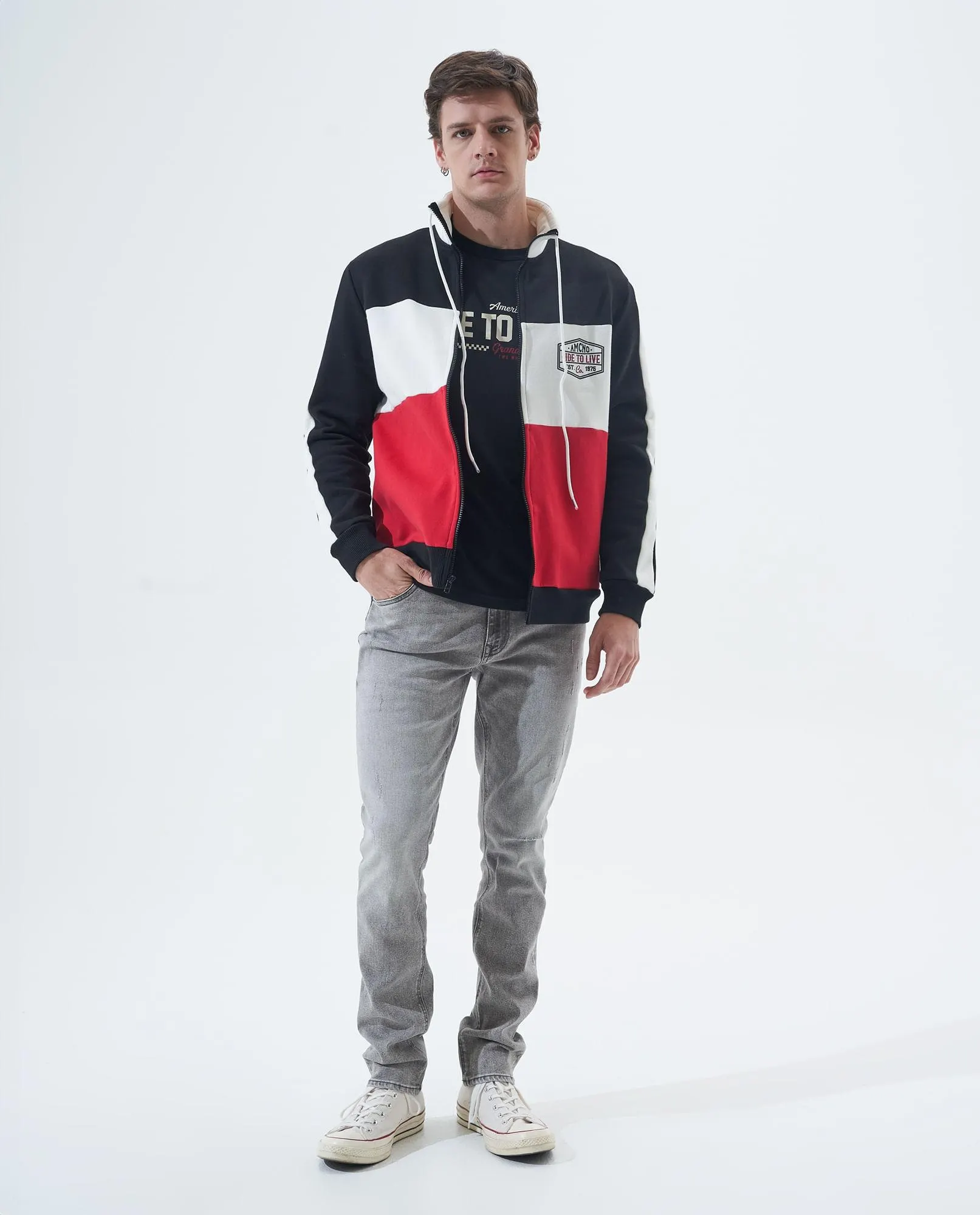 Buzo de diseño abierto para hombre