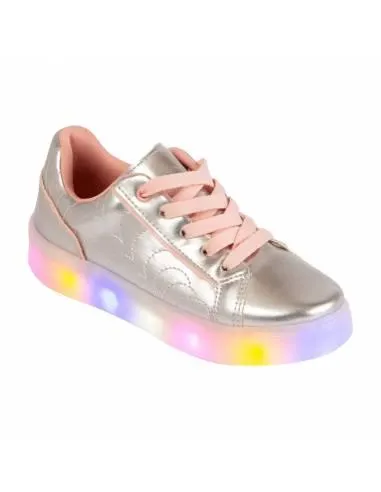Zapatos casuales con luces Ambar para niña