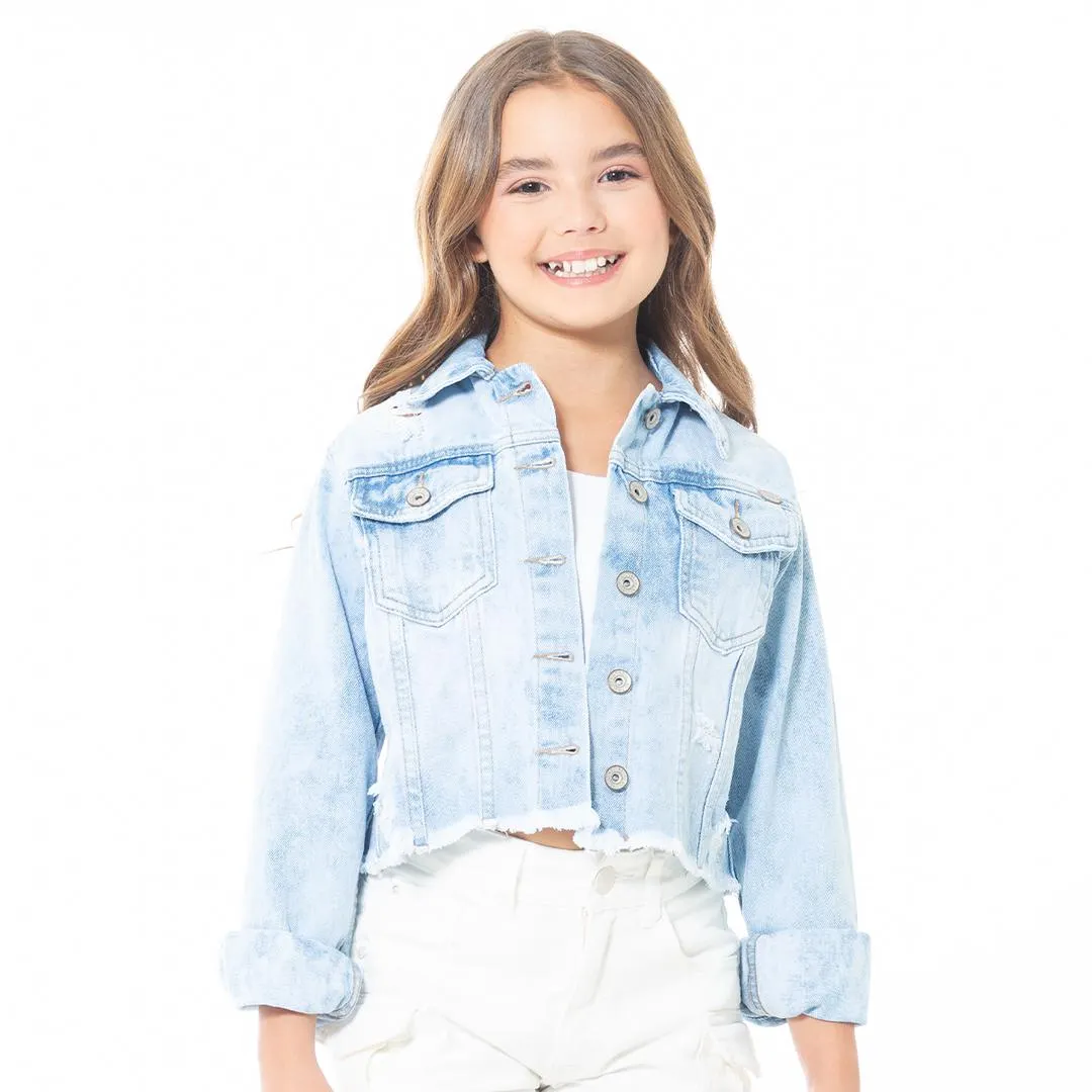 DESTROYED JACKET FOR GIRLS