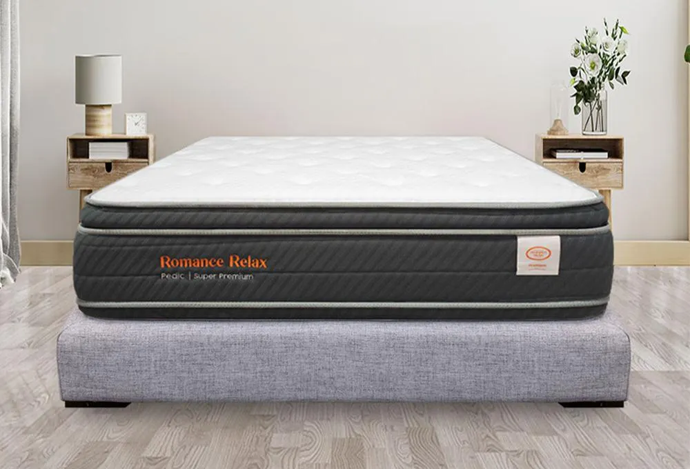 Combo Colchón Pedic Super Premium + Base Cama Elite Gris