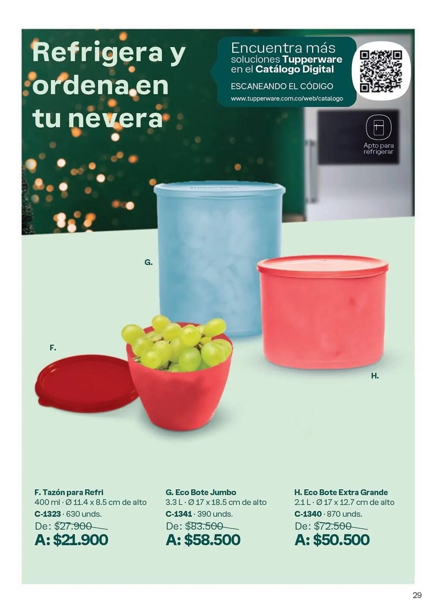 Catalogo de Catálogo Tupperware 19 de noviembre al 31 de diciembre 2024 - Pag 29