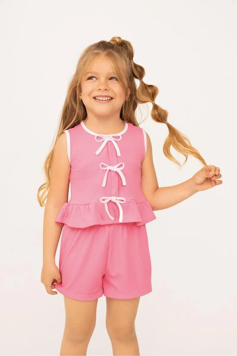 CONJUNTO X 2 CAMISETA - SHORT Rosado