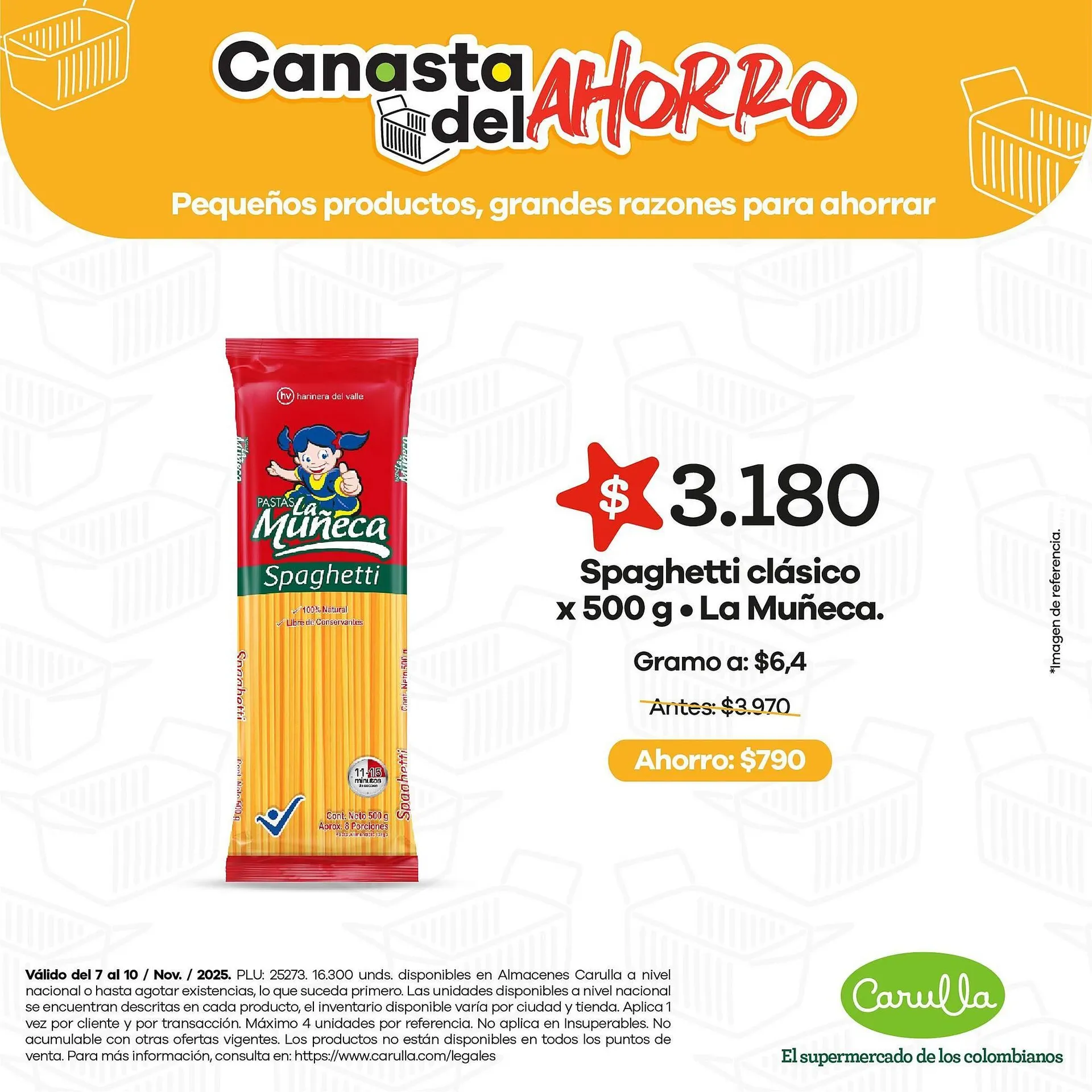 Catalogo de Catálogo Carulla 7 de noviembre al 10 de noviembre 2025 - Pag 1