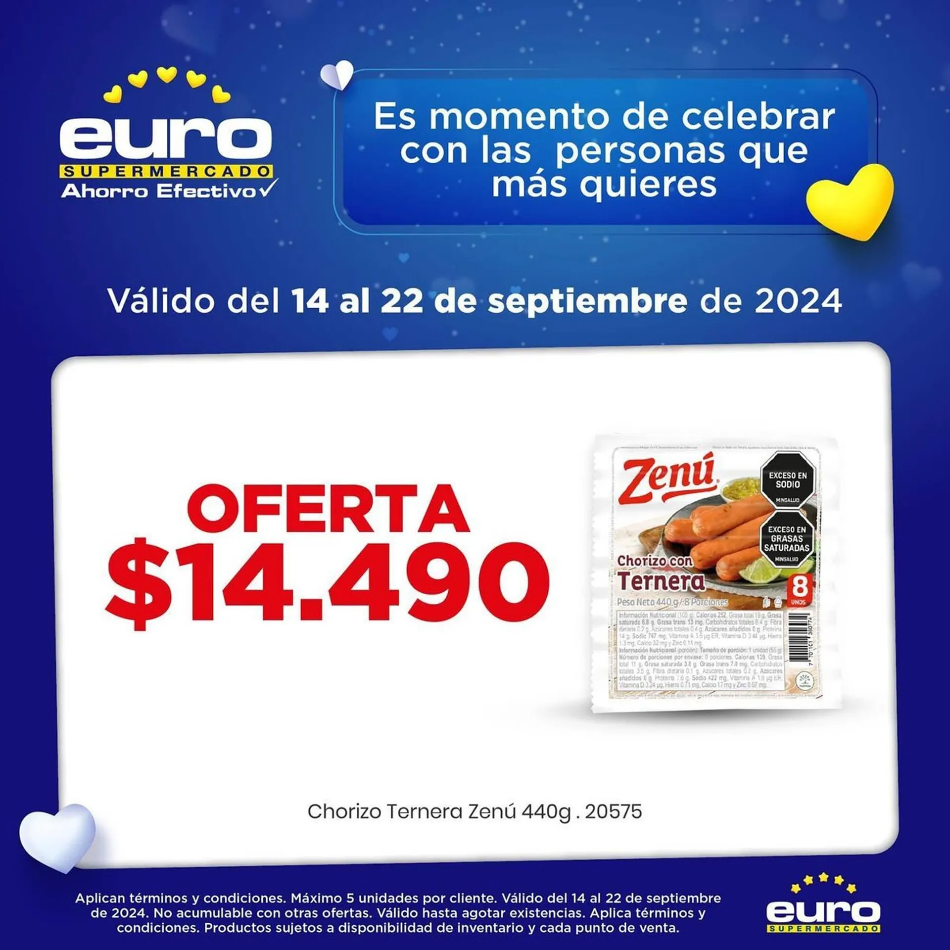 Catalogo de Catálogo Euro Supermercados 20 de septiembre al 4 de octubre 2024 - Pag 1