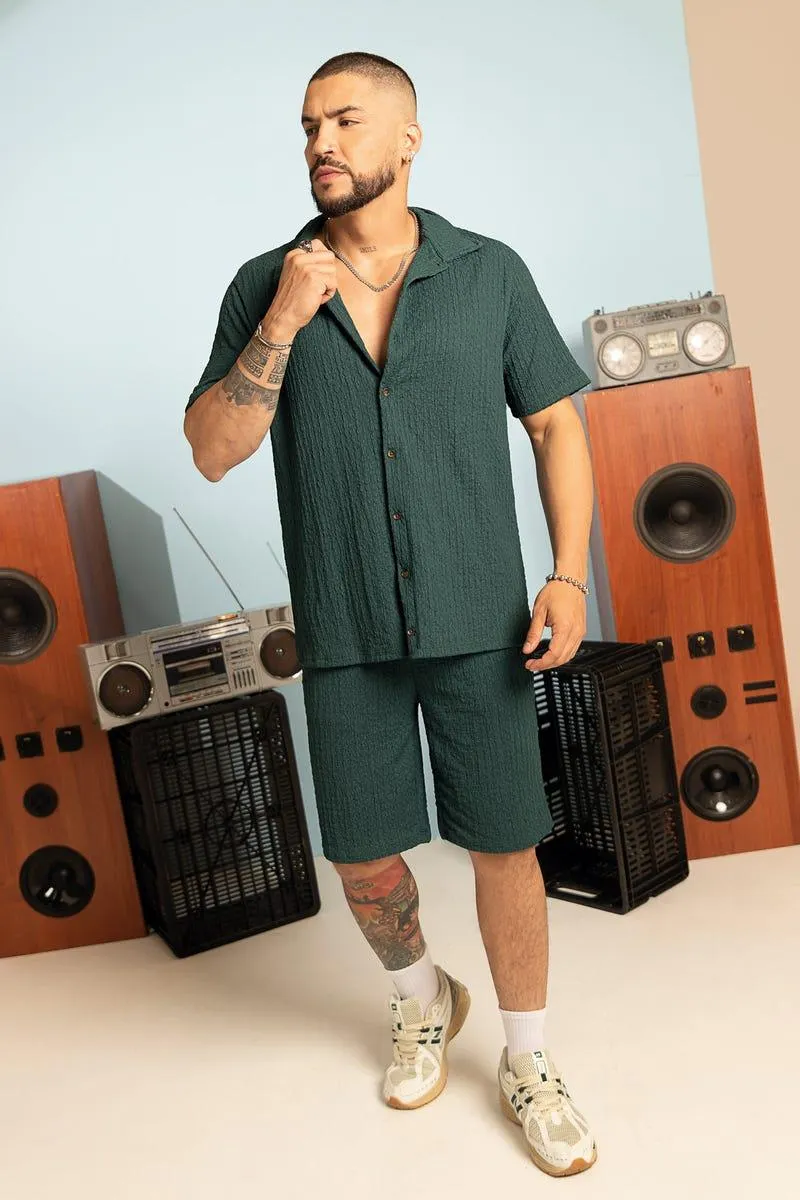 CONJUNTO X 2 CAMISA-BERMUDA Verde