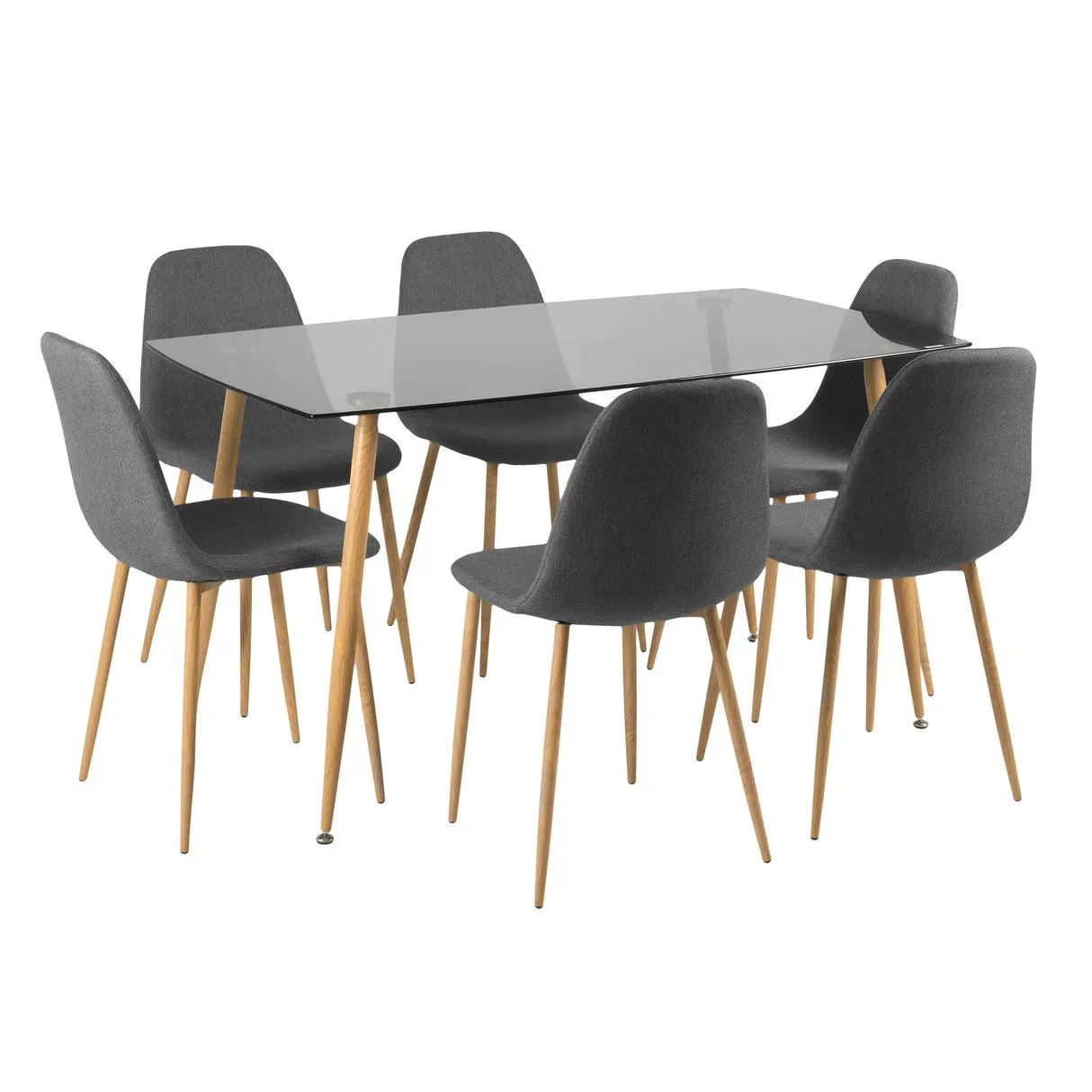 Comedor Rudy 6P Gris