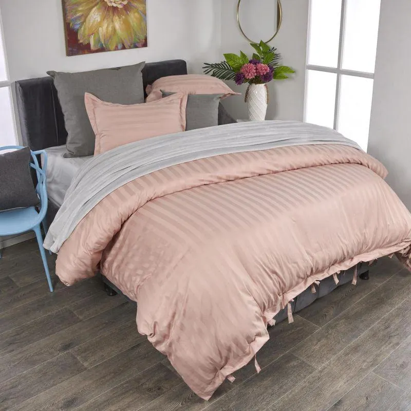 Forro para plumón 240 hilos rosa plata