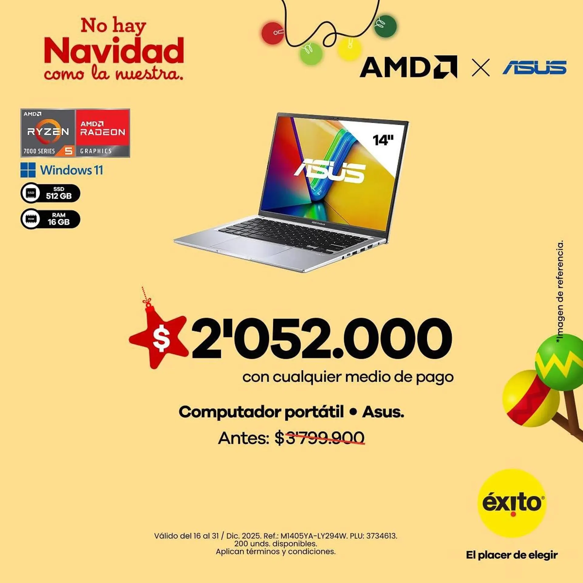 Catalogo de Catálogo Éxito 31 de diciembre al 31 de diciembre 2025 - Pag 1