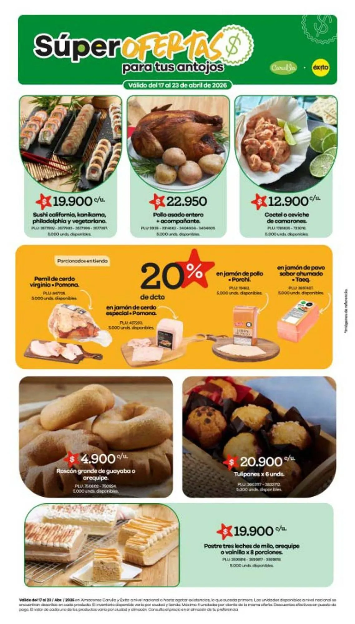Catalogo de Catálogo Carulla 20 de abril al 23 de abril 2026 - Pag 1