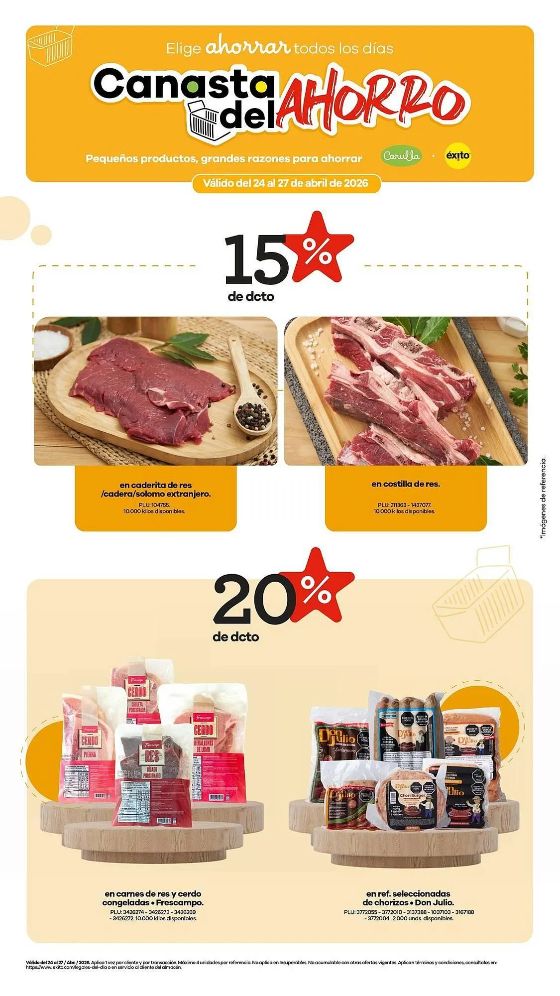 Catalogo de Catálogo Carulla 25 de abril al 27 de abril 2026 - Pag 1