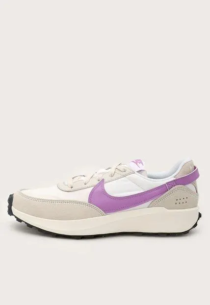 Tenis Lifestyle Blanco-Violeta-Gris Nike Waffle Debut