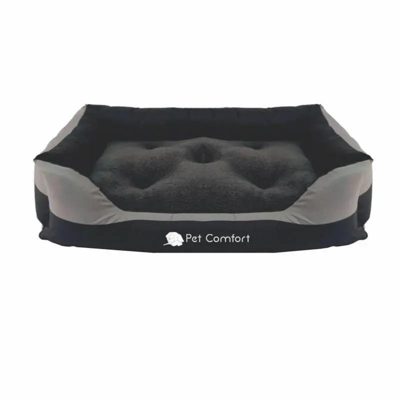 Cama Touch Para Perro Gigante Pet Comfort Gris