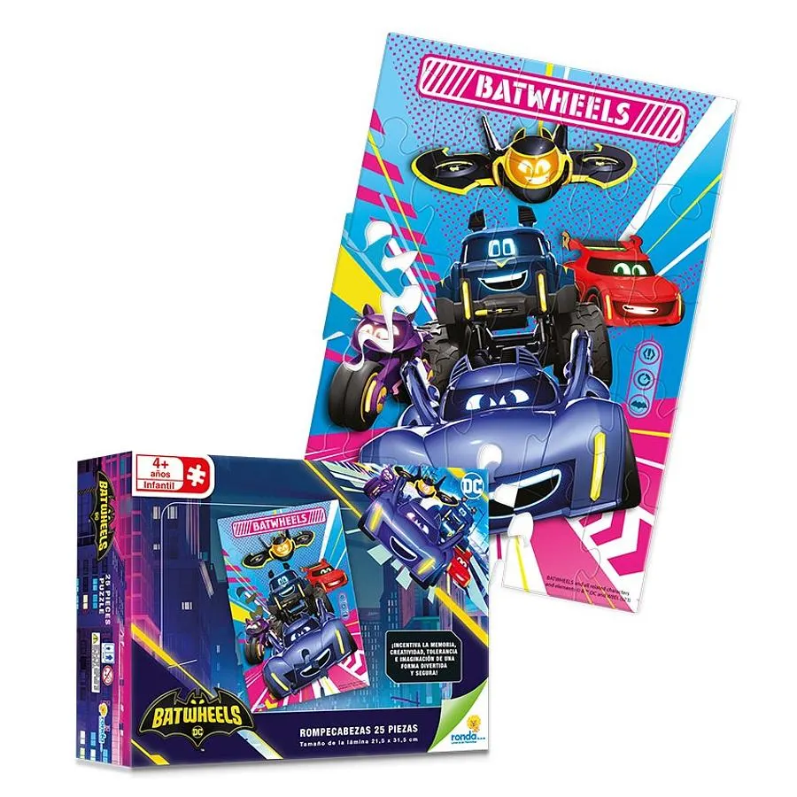 Rompecabezas X 25 Piezas Estándar Batwheels