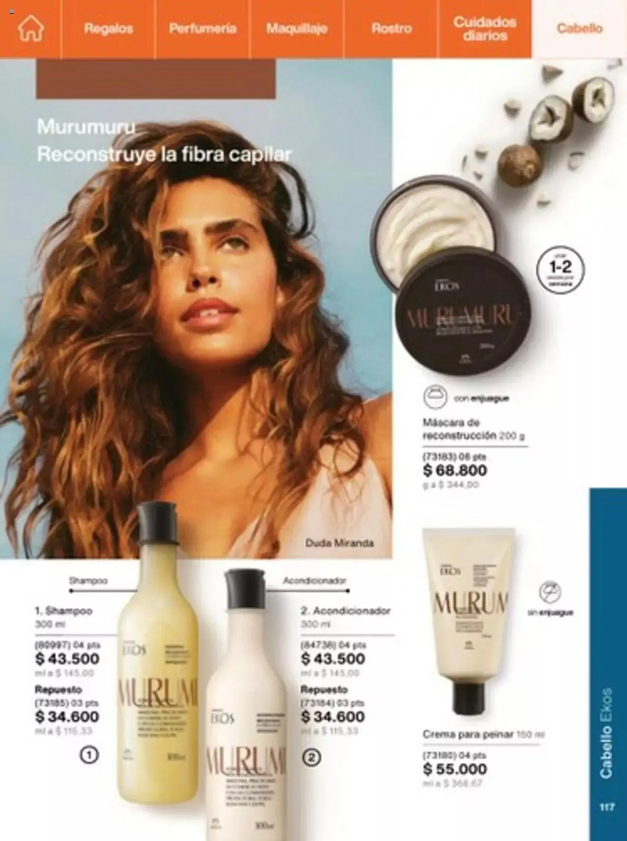 Catalogo de Natura - C14 Nueva Bruma Hidra Fix y Primer Facial FPS 40 1 de octubre al 31 de diciembre 2023 - Pag 117