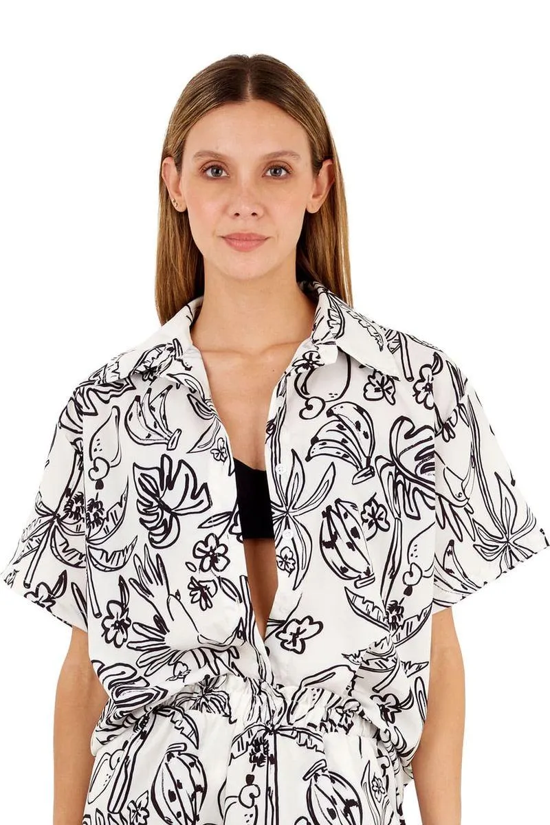 Camisa Estampado Marfil para mujer Alexa