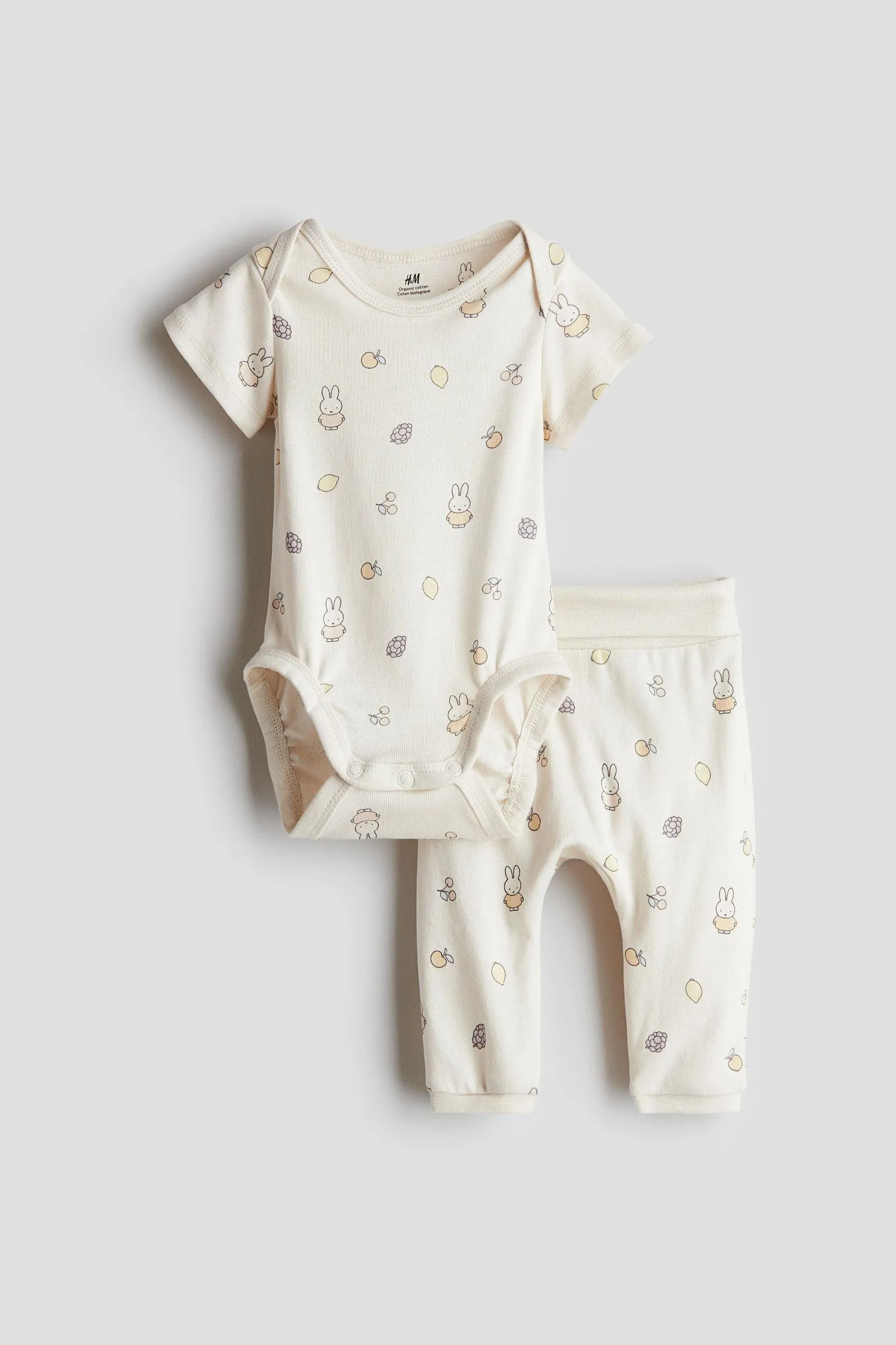 Conjunto estampado de 2 piezas en algodón