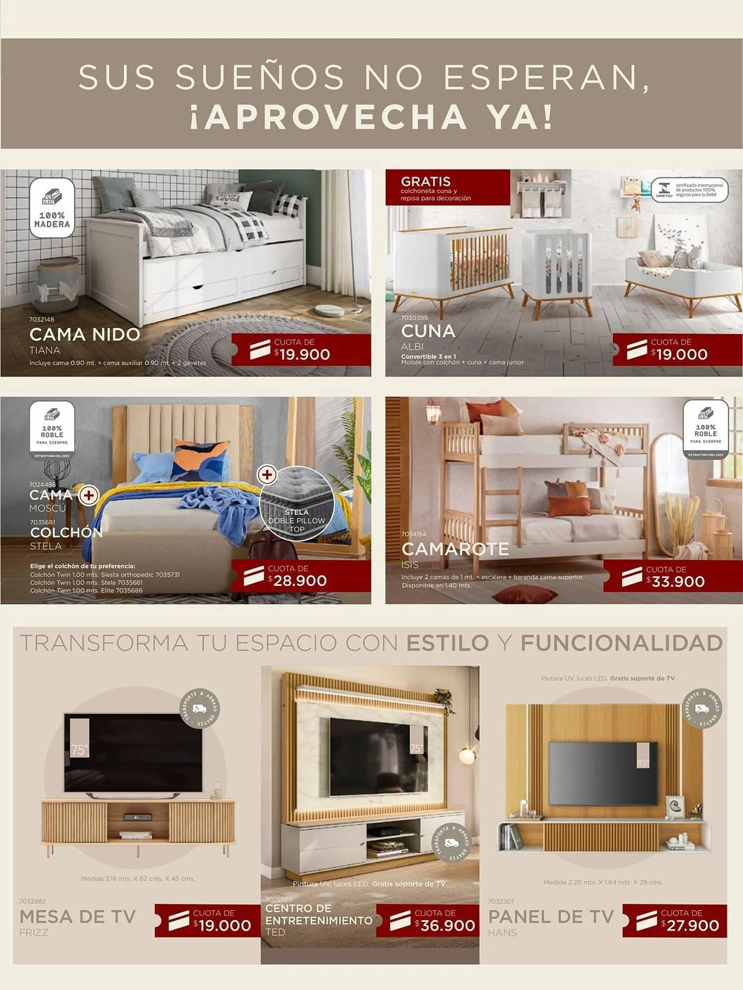 Catalogo de Catálogo Muebles Jamar 5 de agosto al 31 de agosto 2025 - Pag 6