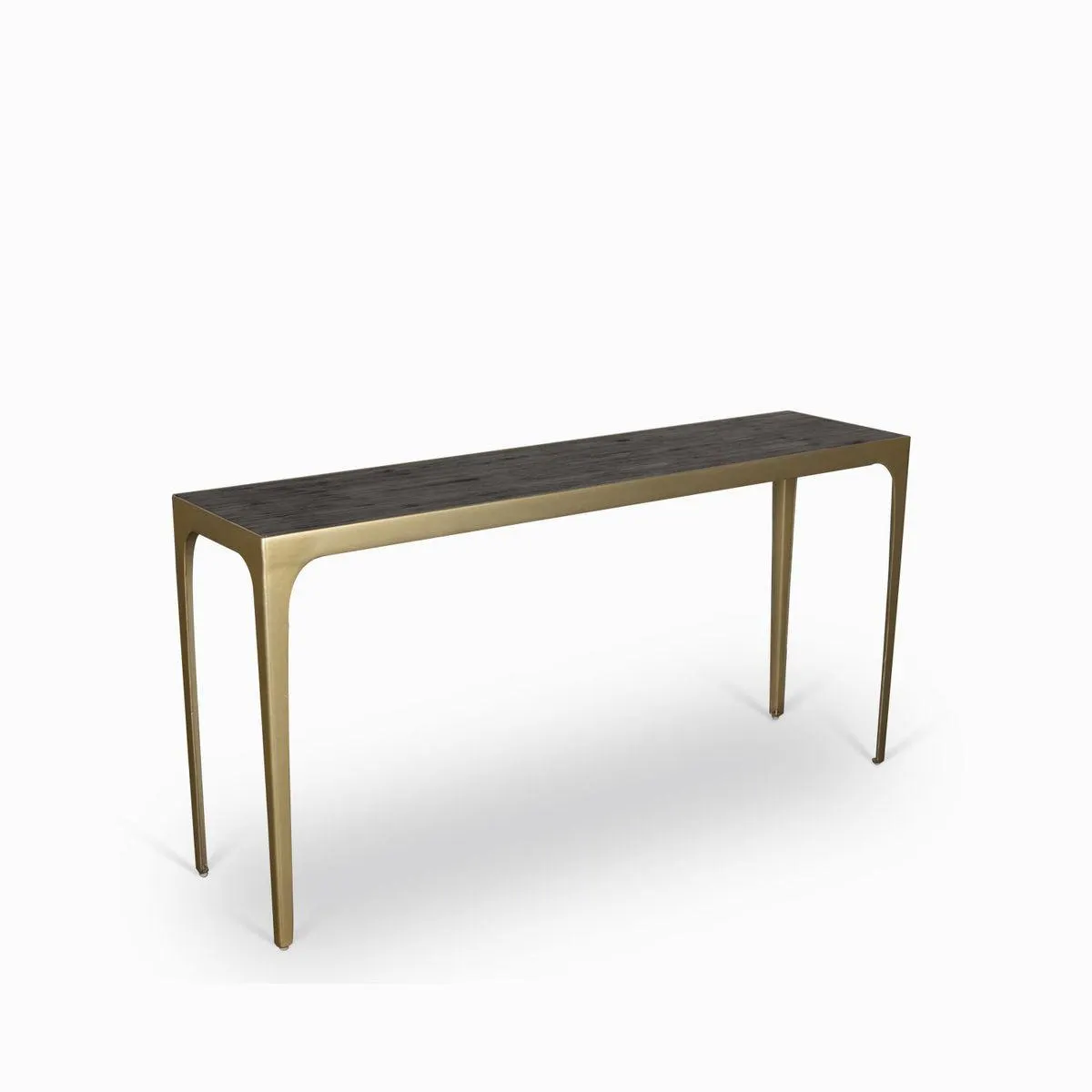 Consola chocolate marco dorado