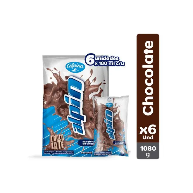 Alpin Chocolate x6 Und Bolsa 180 g