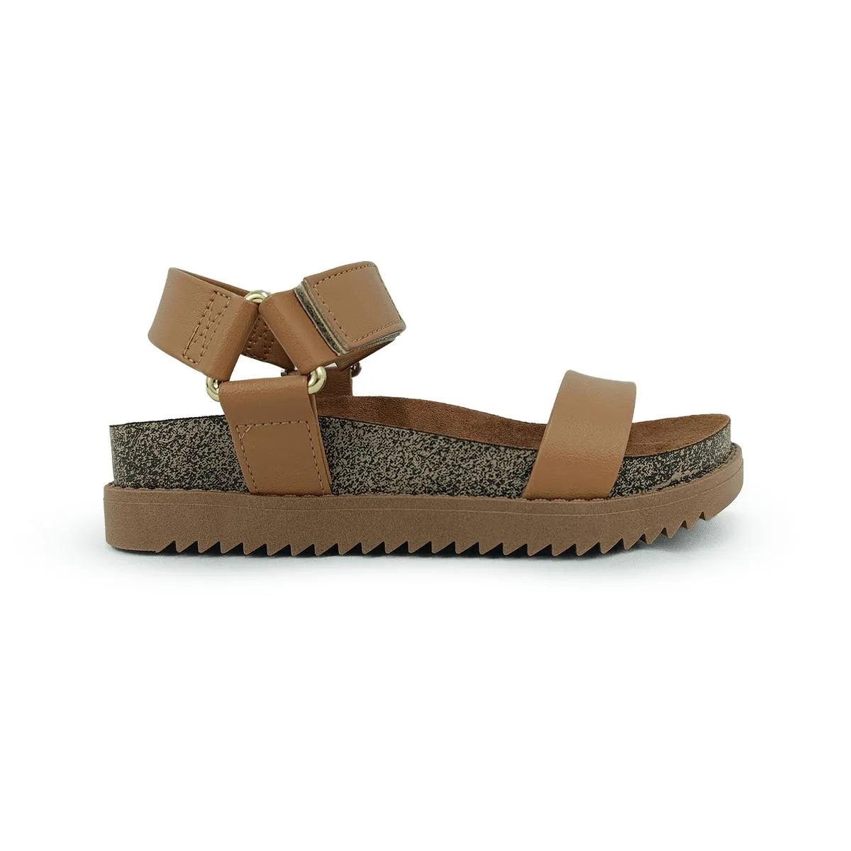 SANDALIA CAMEL MOLECA MUJER