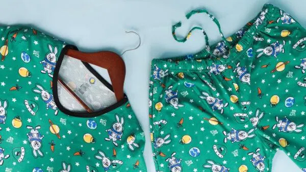 PIJAMA GLOW BUZZ BUNNY VERDE MUJER M/L