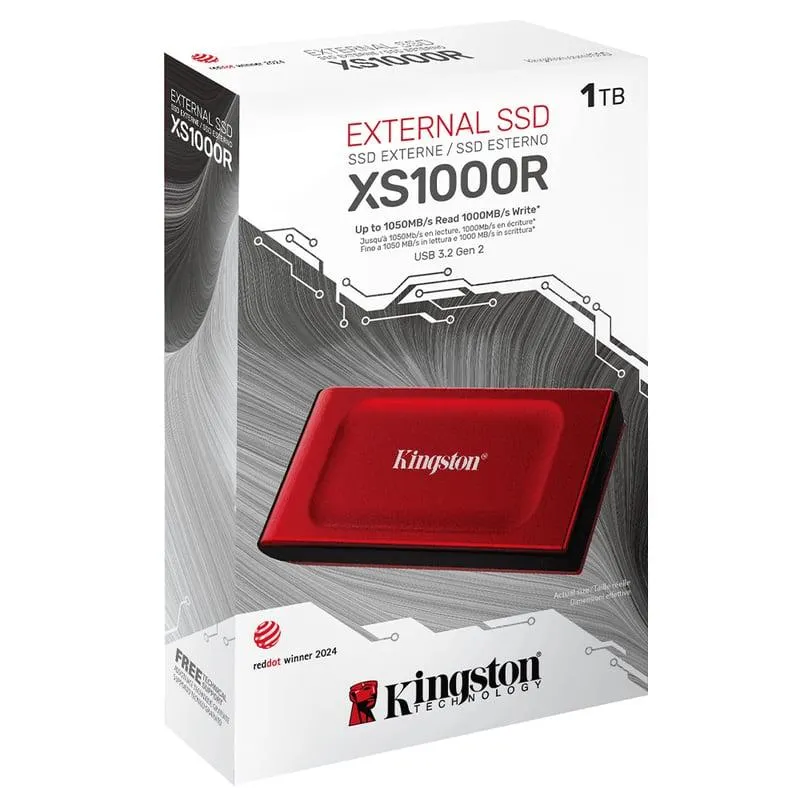 Unidad Sólida Externa Kingston XS1000R 1TB