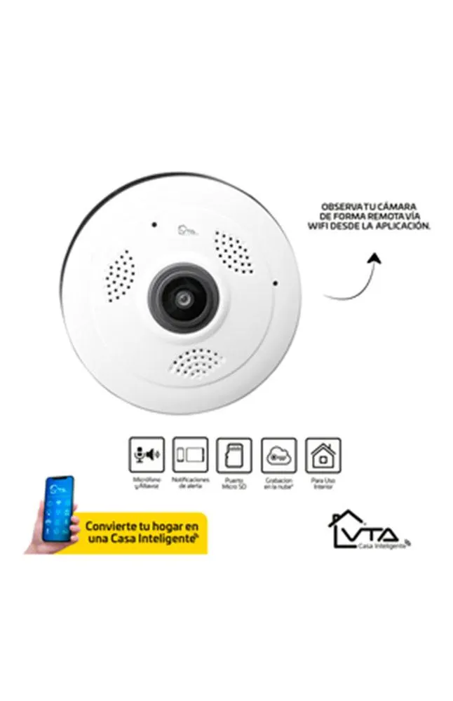 Cámara Panorámica con Visión 360 Full HD VTA