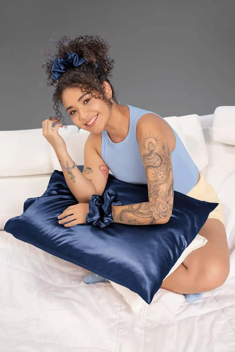 CONJUNTO X 2 FUNDA ALMOHADA - MOÑA Azul