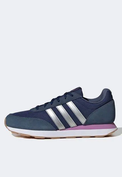 Tenis Lifestyle Azul Navy-Blanco-Violeta adidas Sportswear Run 60s 3.0