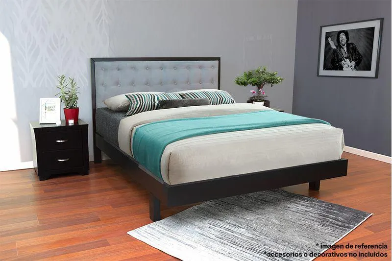 ALCOBA IBG BOREAL 1.40*1.90 M NEGRO