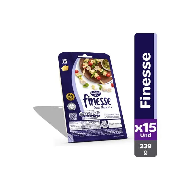Queso Finesse 15 Tajadas 239 g