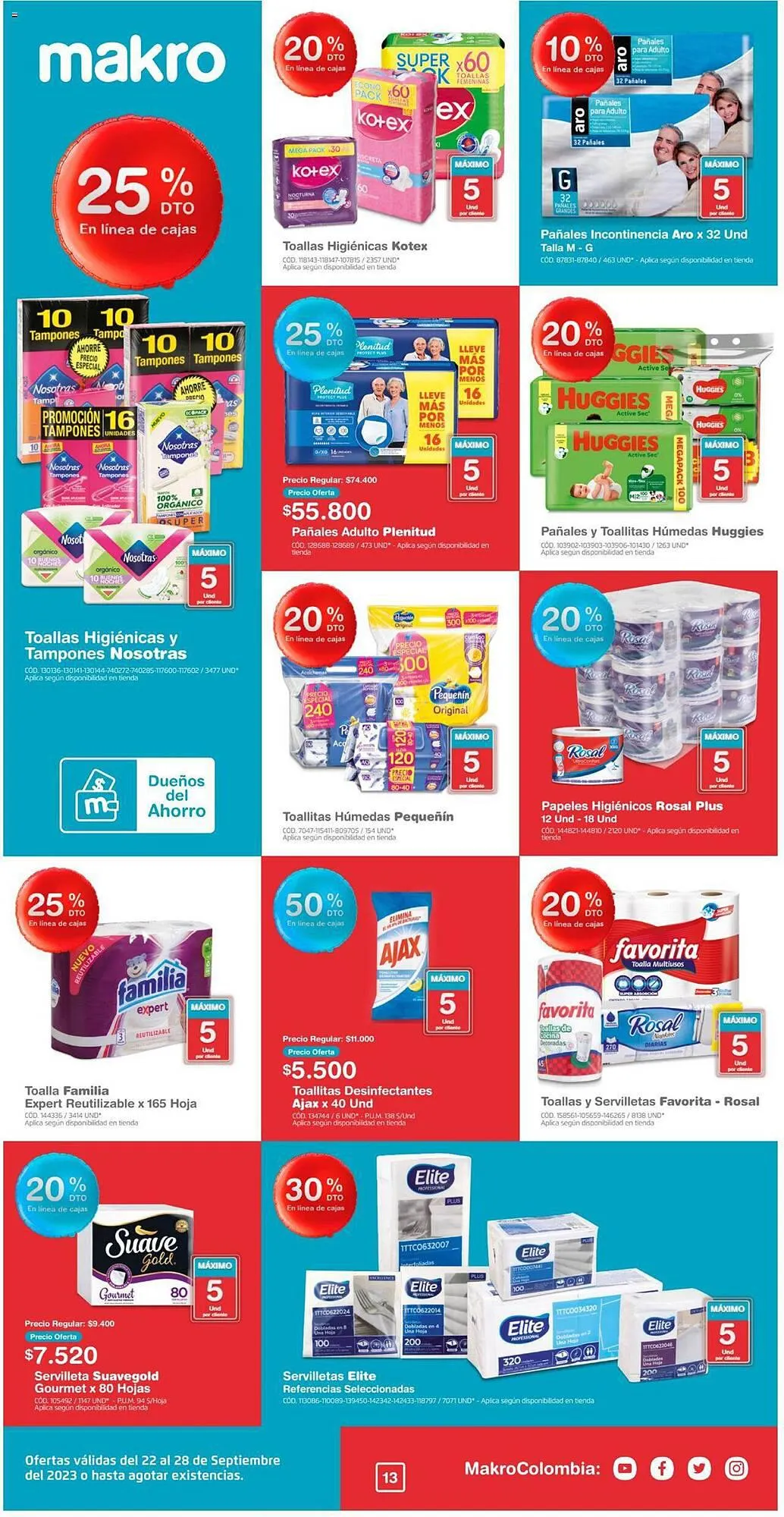 Catalogo de Catálogo Makro 22 de septiembre al 28 de septiembre 2023 - Pag 13