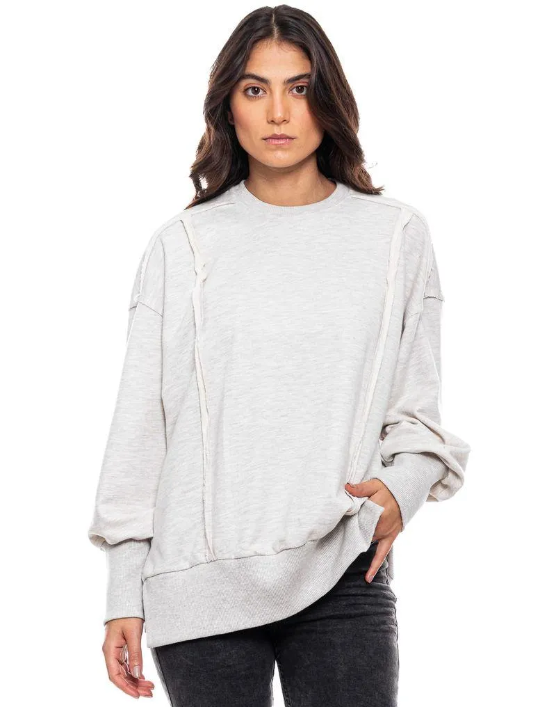 Buzo Cuello Redondo Con Cortes