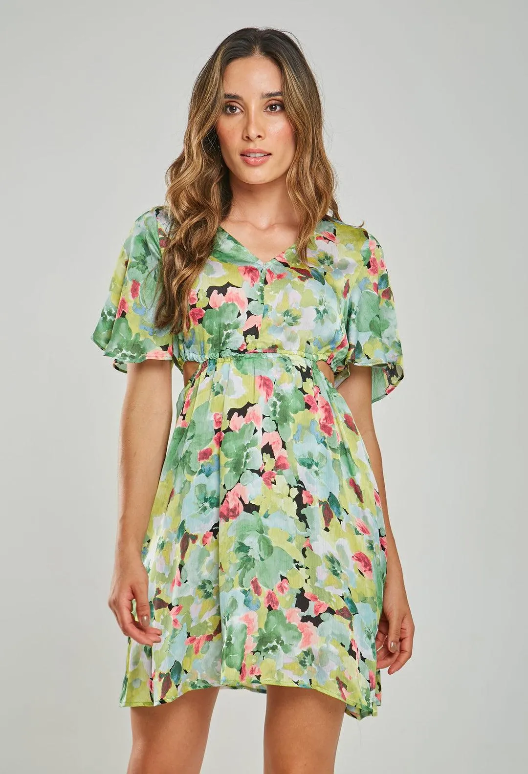 Vestido Corto Cut-Out Mujer - SALE