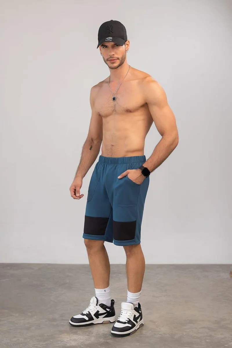 BERMUDA TIRO MEDIO Azul