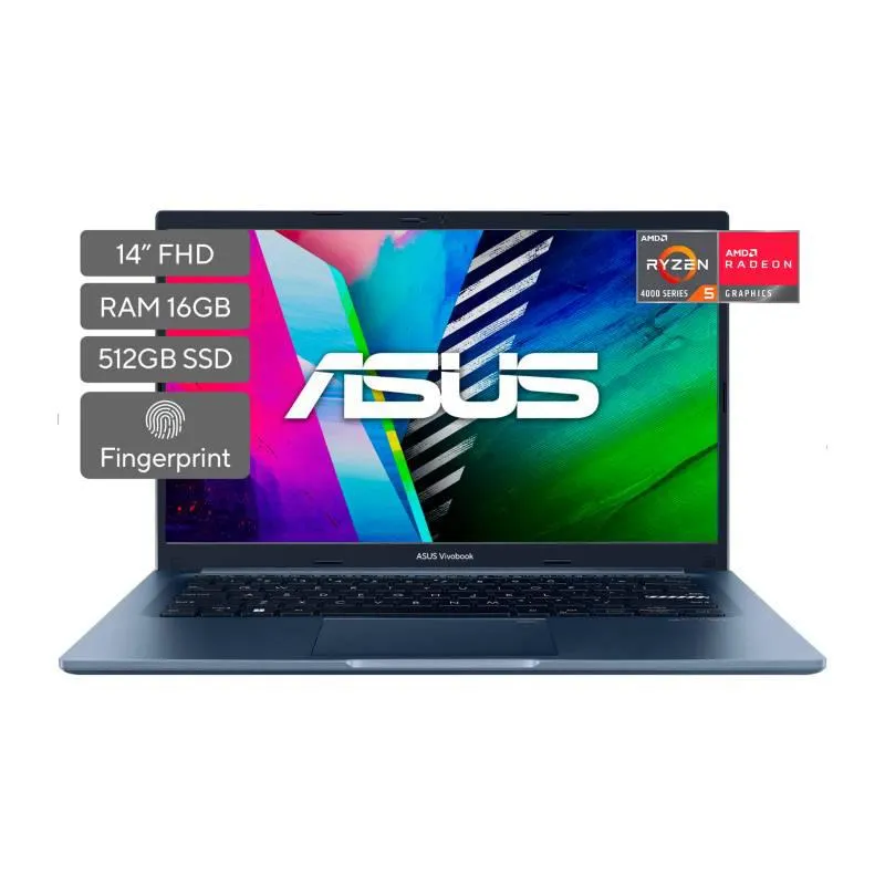 Portátil Asus Vivobook 14 Pulgadas AMD RYZEN R5 16GB 512GB