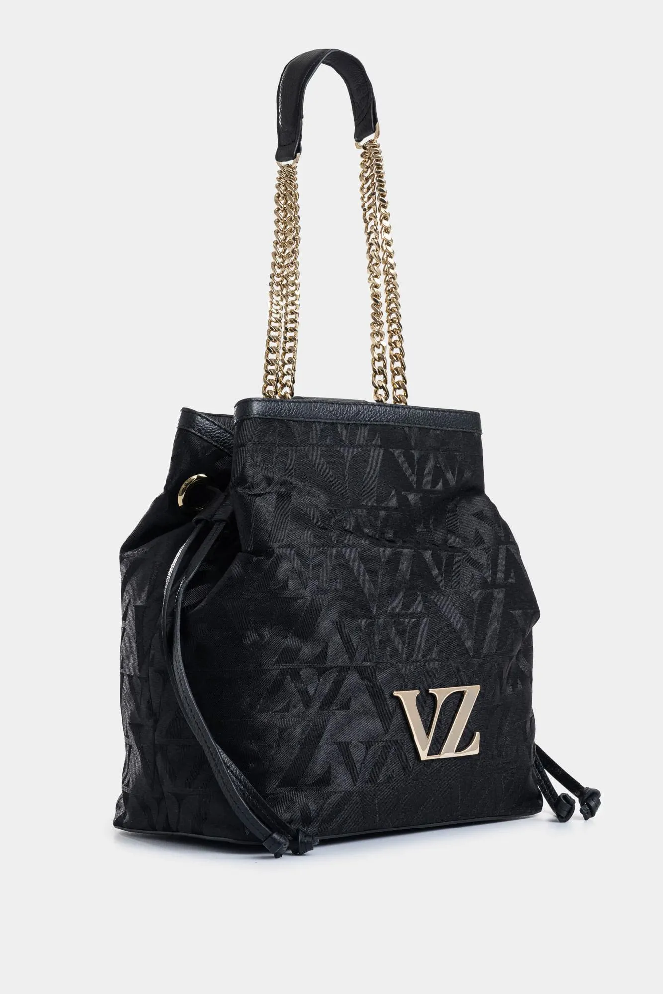 Shopping sakai de cuero y lona para mujer monogram