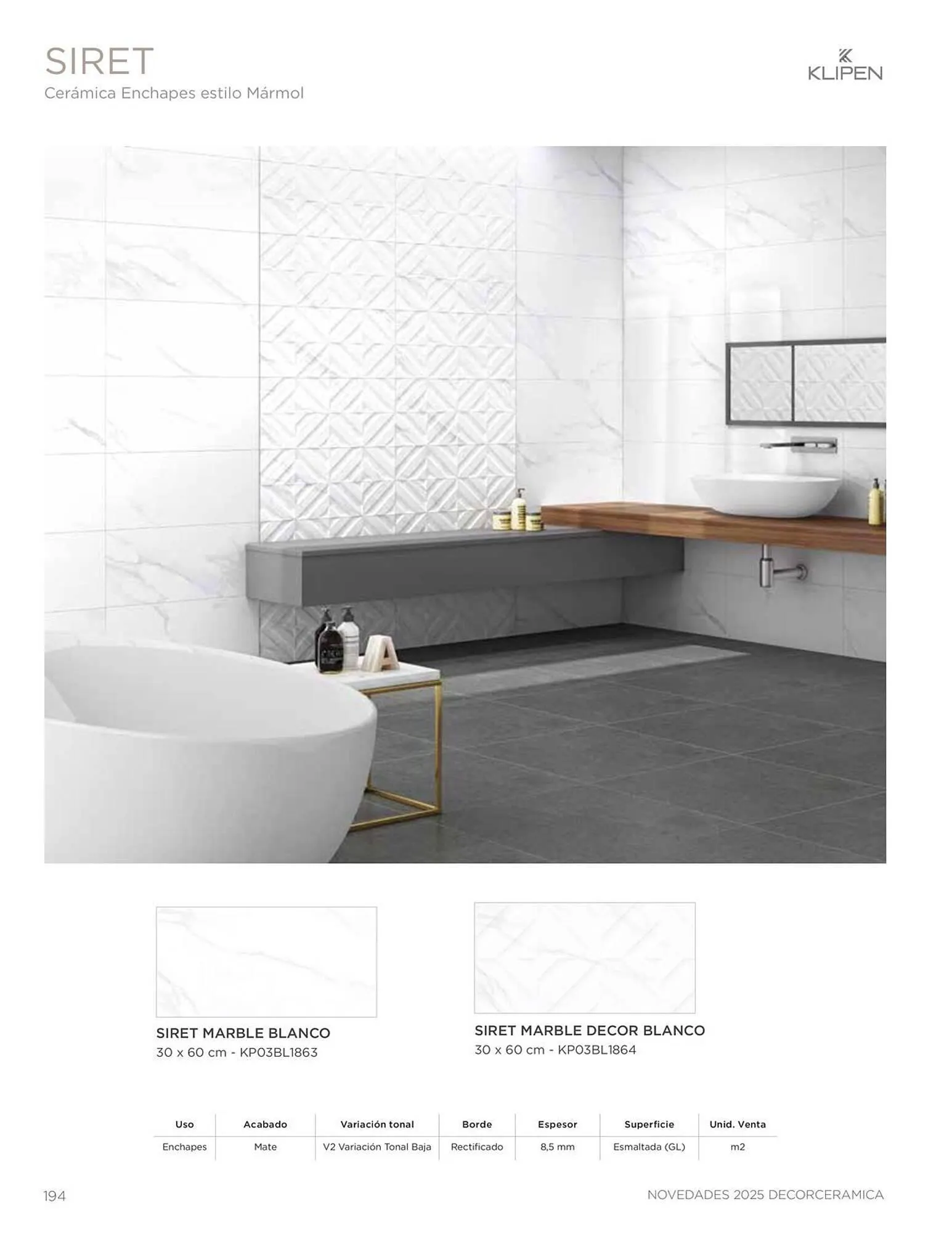 Catalogo de Catálogo Decorceramica 9 de diciembre al 31 de diciembre 2025 - Pag 194