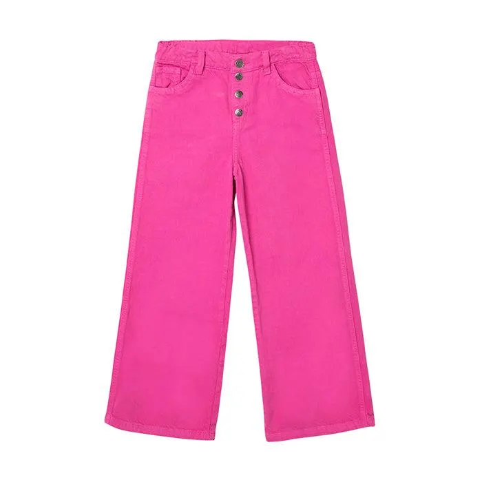 Pantalón Celeste fucsia para niña