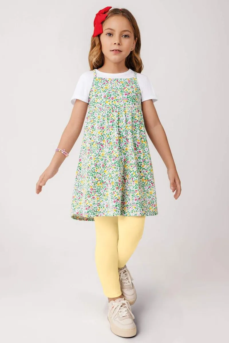 CONJUNTO X 3 CAMISETA - VESTIDO - LEGGIN Multicolor