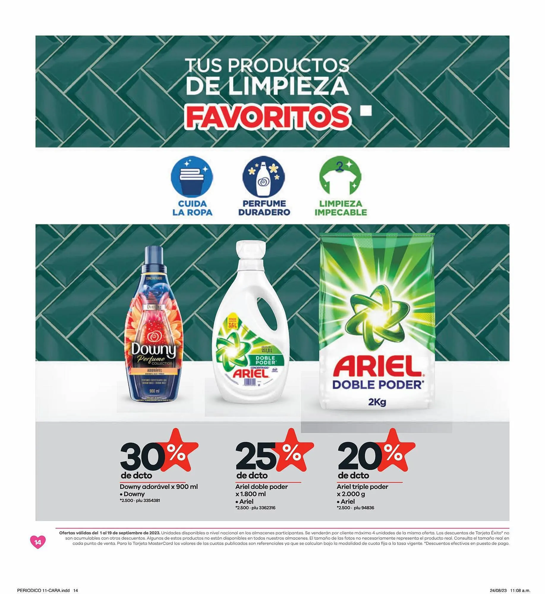 Catalogo de Catálogo Éxito 1 de septiembre al 19 de septiembre 2023 - Pag 14